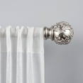 thumbnail image 4 of Exclusive Home Vine 1" Curtain Rod and Finial Set, Matte Silver, Adjustable 36"-72", 4 of 6
