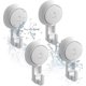 thumbnail image 1 of Suction Cup Hooks No Drilling - Pack Of 4 Suction Hooks Extra Strong Max 5kg Waterproof Suction Cup Hooks Hy, 1 of 5