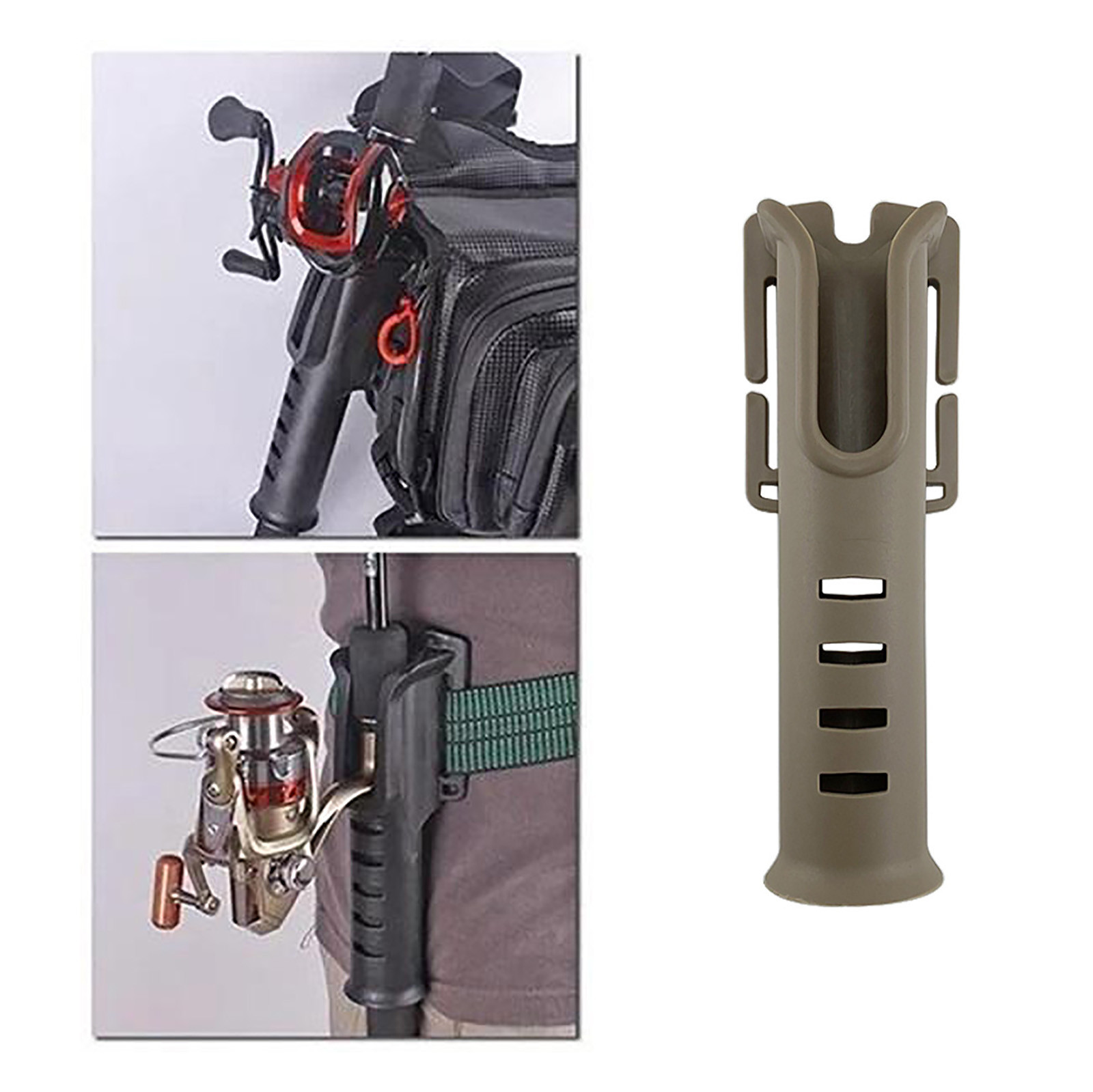 Fishing Rod Inserter Belt Rod Holder Portable Pole Inserter Fishing Rod