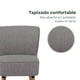 thumbnail image 5 of Sillón Individual Relan Olena Acolchado Tapizado Color Gris, 5 of 9