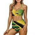 thumbnail image 5 of HUIACONG Women Two Piece Cherry Blossom Swimsuit High Waisted Bathing Suits Floral Print High Waisted Bikini Swimwear Set-XS-4, 5 of 6