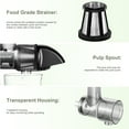 thumbnail image 3 of Juicer Attachment Citrus Cold Press Extractor for KitchenAid All Models Stand Mixers Masticating Juicer Kitchen Accessories Black, 3 of 6