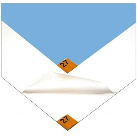 

PRO-SAFE 3 Long x 3 Wide x 1/8 Thick Dry Environment Smooth Pattern Clean Room Matting Tacky Sheets White 30 Layers per Mat