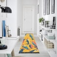 thumbnail image 4 of Yayeee Runner Rug for Bedroom 2'x6' Machine Washable Hallway Non Slip Mat, Yellow Sardines Pattern, 4 of 8