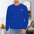 thumbnail image 3 of Men's 330g 100% Cotton Whale Pattern Dropped Shoulder Crew Neck Sweatshirt, 3 of 15