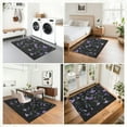 thumbnail image 7 of Iauyy 63x48in Washable Large Non-Slip Area Rugs,Modern Minimalist Patterns Ultra Soft Washable for Floor Mats for House Living Room Dining Room Office，Adorable Green Ribbon, 7 of 7