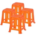 thumbnail image 3 of Dollhouse Chair Miniature Furniture Model 4Pcs Red Plastic Indoor Display Photo Prop 3.4X4Cm, 3 of 5