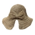 thumbnail image 4 of Unir Foldable Sun Hat for Women, Wide Brim Crochet Straw, Lightweight UV Protection Beach Hat, 1 Piece, One Size, 4 of 4