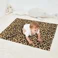 thumbnail image 2 of Brown and Black Leopard Print Blanket,Comfortable Soft Flannel Throw Blanket,All Season,Warm Lightweight Blankets for Sofa Bed Couch Living Room Chair,30"x40", 2 of 4