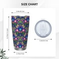 thumbnail image 4 of Fotbe Roosters 1 Pattern 20 oz Tumbler Stainless Steel Vacuum Insulated Coffee Ice Cup Double Wall Travel Flask Leak-proof Coffee Cup-Without Straw, 4 of 8
