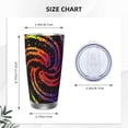 thumbnail image 4 of Salouo A Bright Abstract Print 20oz Tumbler with Lid,Stainless Steel Vacuum Insulated Tumbler Durable Insulated Coffee Mug Thermal Cup with Splash Proof Sliding Lid-Without Straw, 4 of 8