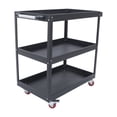 thumbnail image 5 of Miumaeov 3 Tier Rolling Tool Cart Industrial Service Cart Heavy Duty Steel Utility Cart Tool Organizer for Garage Warehouse & Repair Shop Black, 5 of 15