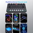 thumbnail image 3 of Condenser Mic Live Sound Card Kit, Excellent Sound 1200mAh Podcast Microphone Bundle  for Streaming, 3 of 7