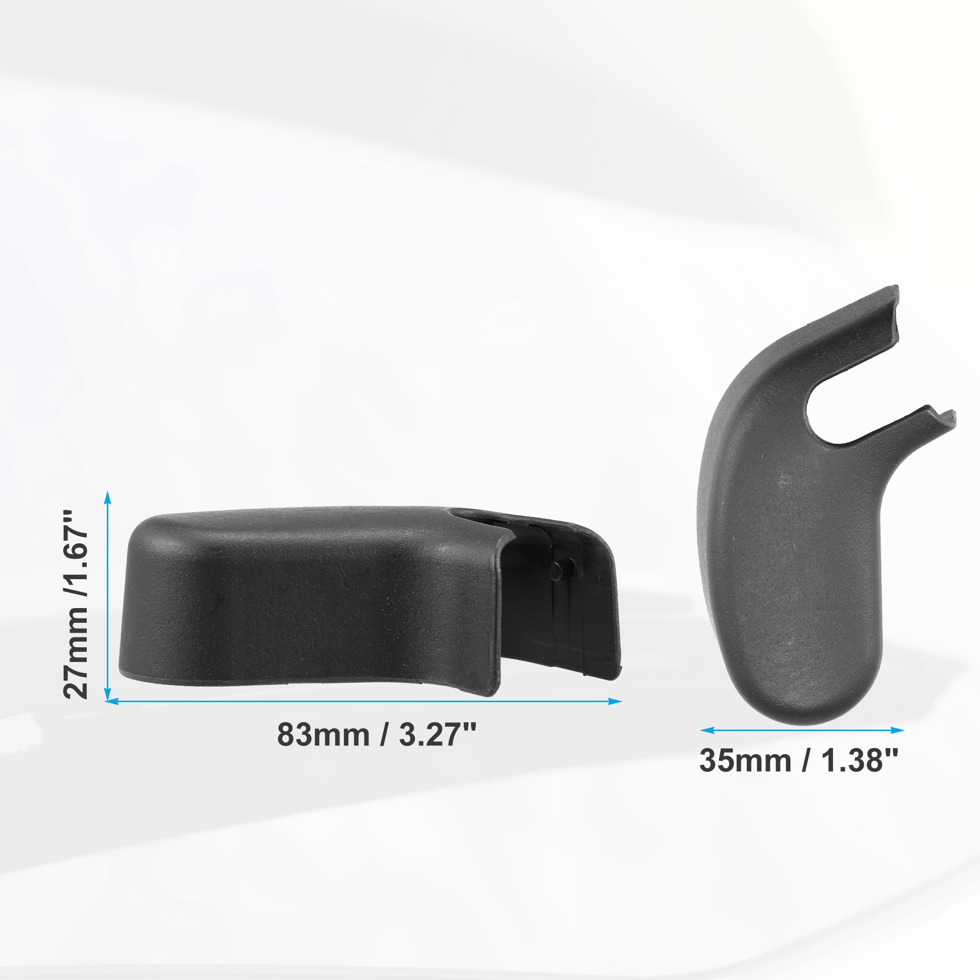 Unique Bargains Rear Wiper Arm Nut Cover Cap for Jaguar F-Pace 1-Pack Black