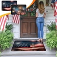 thumbnail image 7 of SLYNSHome Patriotic Door Mat 4th of July Doormat Independence Day American Stars Stripes Memorial Day Home Decor Anti-Slip Retro Floor Mat for Outdoor Indoor, 7 of 7