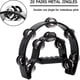 thumbnail image 3 of 2Pack 10 Inch Double Row Tambourine for Adult,Half Moon Tambourine, 3 of 5