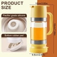 thumbnail image 5 of honey dispenser no drip,12 oz Glass Honey Dispenser with Handle,Bottom Release Syrup Dispenser,Refillable Honey Jar, 5 of 7