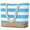 Blue, variant on Beach Bags for Women Large Canvas Jute Beach Tote Waterproof Sandproof Swim Pool Bag Travel Vacation Essentials