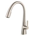 thumbnail image 1 of Kraus Nolen Single Handle Pull Down Kitchen Sink Faucet Stainless Steel Finish, 1 of 5