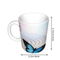 thumbnail image 2 of Yiaed Butterfly In Blossoms Zen Print Ceramics Coffee,Large Handle Design,Extra Large Tea and Coffee Cup for Office and Home Mugs, 2 of 6
