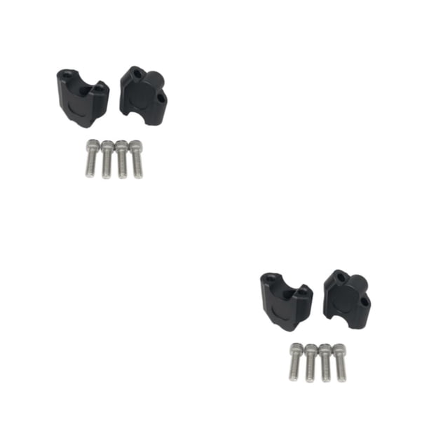 Soidarity 2 piezas de accesorios para vehículos todoterreno de aleación de aluminio para un rendimiento más cómodo y negro. Negro 1 2piezas