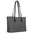 thumbnail image 2 of Michael Kors Women's Sheila Large Signature Logo and Metallic Tote Bag (Black), 2 of 4