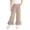 Khaki-05, variant on Ugoldhm Toddlers Gingham Ruffle Hem Wide Leg Pants Elastic Waist Checkered Cropped Trousers for Summer Wear