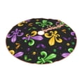 thumbnail image 2 of Kll Mardi Gras Carnival4 Christmas Tree Skirt 36",Party Decorations Farmhouse For Christmas Decorations Holiday Party, 2 of 8