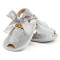 thumbnail image 6 of Odeerbi Babies First Walkers Toddler Shoes Baby Girls Cute 2025 Fashion Cotton Sequins Bow Non-slip Soft Bottom Sandals, 6 of 8