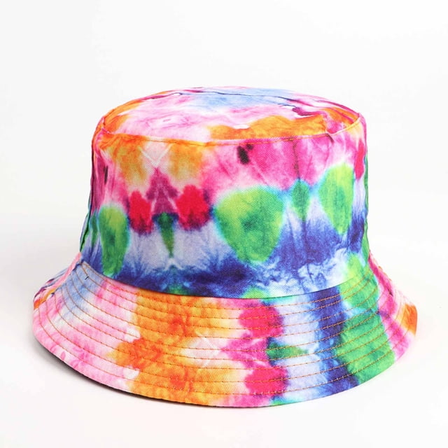Babysbule Chapeaux pour Femmes Hiver Adulte Chapeaux de Pêcheur Homme et Femme Colorés Teints en Teinture sur Nœuds Réversibles Chapeaux de Pêcheur à Porter en Extérieur Protection Solaire des Deux Côtés