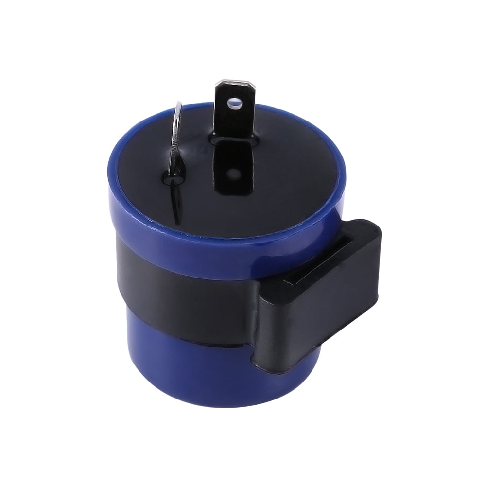 EVGATSAUTO 2-Pin Motorcycle Motorbike Flasher Beeper Relay Turn Signal Indicator Blinker 12V Flasher Relay Indicator