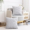 thumbnail image 6 of Sanmadrola Pillow Covers 2 Pack Heart Love Cute Decorative Throw Pillow Covers 12X20 Soft Plush Faux Fur Wool Pillow Covers for Couch Sofa Home Valentines Day Gray, 6 of 6