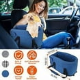 thumbnail image 3 of iMountek Console Pet Car Seat with Storage Pocket Booster Car Seat Portable Pet Travel Bag Machine Washable Pet Seat Fit For Small Dog Cat, 3 of 5