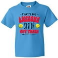 thumbnail image 3 of Inktastic That's My Awesome Sister out There with Softballs Youth T-Shirt, 3 of 5