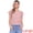 Cameo Brown, variant on Women's Cute Cap Sleeve Square Neck Plaid Blouses S Blue White