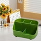 thumbnail image 4 of Rotating Desk Organizer Tray with Multiple Compartments, Plastic Storage Caddy for Office Supplies, Pen Pencil Brush Holder, Bathroom Countertop Art Craft Supply Organizer for Home School Office Use, 4 of 6