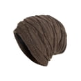 thumbnail image 1 of Minnieouse Gorro de punto, gorro cálido de Color sólido, cómodo, transpirable, de fibra acrílica, para otoño e invierno, gorros para la Sombreros Caqui, 1 of 6