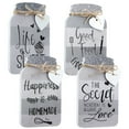 thumbnail image 2 of Kitchen Wall Decor, 4 Pcs LIFE IS SWEET Wall Hanging Art Signs, Mason Jar Shaped Rustic Home Decor, Farmhouse Decoration Wall Hanging Plaques for Kitchen Cafe Bar, 2 of 7