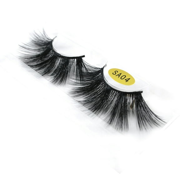 synthetic eyelashes faux fur 25mm for women 6 pairs false lashes individual fake lashes
