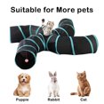 thumbnail image 2 of AUQ Cat Tunnels for Indoor Cats,4-Way,Interactive Cat Toy,Collapsible Cat Tunnel,Black, 2 of 8