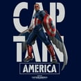 thumbnail image 2 of Boy's Captain America: Brave New World Large White Name Logo Portrait  Graphic T-Shirt, 2 of 4