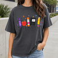thumbnail image 3 of Back To School Shirt, Cute School Supplies Graphic Tee, Teacher Classroom Shirt, First Day Of School Outfit, Apple Pencil School Staff Gift, 3 of 10