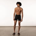 thumbnail image 2 of Saxx Underwear Men's Boxer Briefs - Daytripper Boxer Briefs with Built-in Ballpark Pouch Support  Pack of 2, Black/City Blue Heather, Large, 2 of 6