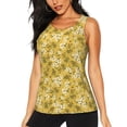 thumbnail image 1 of Fotbe Flower Blusas Sin Mangas para Mujer – Estilo Casual, Corte Suelto, Slim-Fit, Cuello Redondo Deportivo, Tops de Verano para Gimnasio y Yoga-Medium, 1 of 7