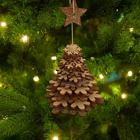 Vikakiooze 2022 Christmas Decoration Wooden Bell Pendant Christmas Tree Christmas Gift