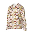 thumbnail image 2 of Pofeuu Mushroom Print Sun Protection Outdoor Lightweight Full Zip UV Cooling Hoodie Long Sleeve Summer Clothing for Outdoor Hiking-3X-Large, 2 of 5
