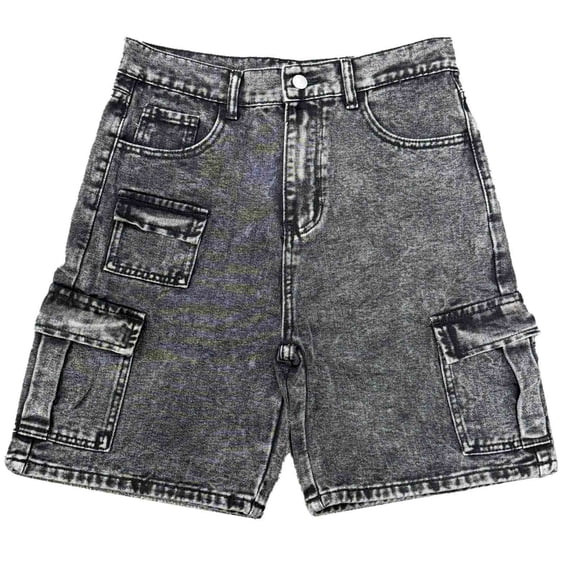 Denim Shorts Mid Rise Girls Denim Bermuda Shorts Baggy Y2k Straight Leg Washed Denim Jorts for Tween Girls Summer Trendy Cargo Jeans with Pockets