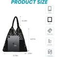 thumbnail image 3 of Kukuzhu Beach Bags for Women, 2 in 1 Summer Mesh Beach Tote Bag Hand Woven Beach Bag Weaving Hollow Shoulder Bag Handbag, 3 of 5