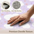 thumbnail image 6 of ODIKA 8'x10' Washable Area Rug Purple Round Fuzzy Dreamy Motif Circle Ombre Gradient Watercolor for King Size Bedroom Under Bed, Master Suite, Non-Shedding, Easy Care, 6 of 7