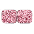 thumbnail image 7 of Haiem Red Flowers Car Windshield Sun Shade (2 Pieces) Foldable Windshield Sun Shade Car Accessories for Truck SUV Pickup-Medium, 7 of 7